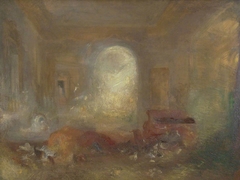 Interior of a Great House: The Drawing Room, East Cowes Castle by J. M. W. Turner