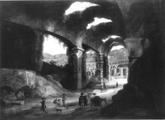 Interior view of the Roman Colosseum