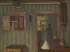 Interior with a Little Girl by Hans Smidth
