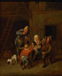 Interior with Peasants Eating and Drinking