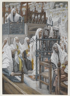 Jesus Unrolls the Book in the Synagogue by James Tissot