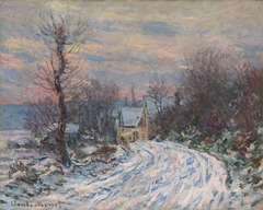 L'entrée de Giverny en hiver