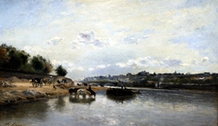 La Seine et le pont d'Iéna by Stanislas Lépine