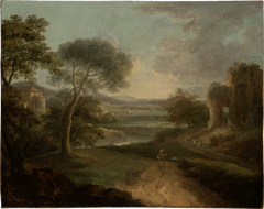 Landscape near Rome by Paolo Anesi