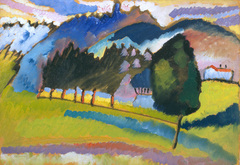Landscape with Rolling Hills by Wassily Kandinsky