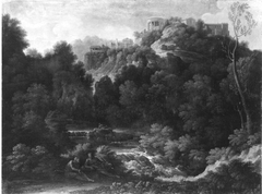 Landschaft mit Ansicht von Tivoli (Umkreis) by Gaspard Dughet