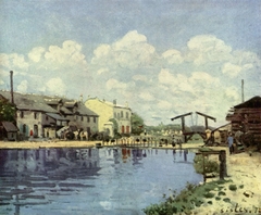 Le Canal Saint-Martin by Alfred Sisley
