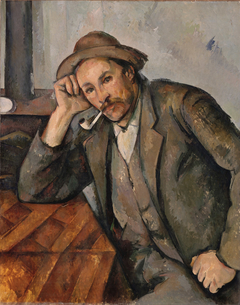 Le fumeur accoudé by Paul Cézanne