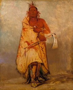 Le-sháw-loo-láh-le-hoo, Big Elk, Chief of the Skidi (Wolf) Pawnee by George Catlin