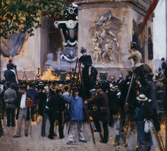 Les funérailles de Victor Hugo, place de l'Étoile (1er juin 1885) by Jean Béraud