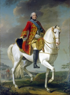 Louis-Philippe, Duc d'Orleans, Saluting his Army on the Battlefield by Alexander Roslin