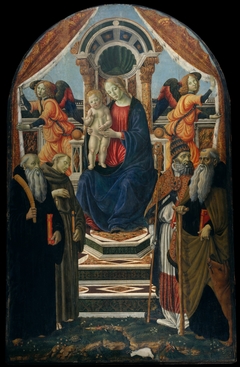 Madonna and Child Enthroned with Saints and Angels by Francesco Botticini