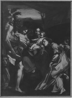 Madonna del S. Gerolamo (Maria mit Kind, hll. Maria Magdalena, Hieronymus und Engeln) by Domenico Zanetti