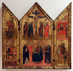 Madonna with child and saints by Anonymous