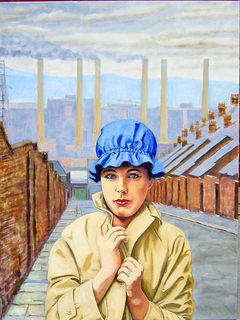 ‘Margaret Clark in Newcastle circa 1961’, (2011). Oil on linen, 90 x 120 cm