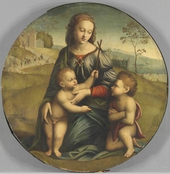 Maria mit Jesuskind und Johannesknaben by Ridolfo del Ghirlandaio
