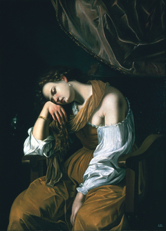 Mary Magalene as Melancholy by Artemisia Gentileschi