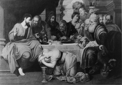 Mary Magdalene anointing Christ's feet during the meal in the house of Simon the Pharisee by Artus Wolffort