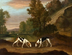 'Mindful' and 'Mischief', a pair of hounds