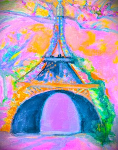 Monumental like the Eiffel by Angela Ruth Dagostino     roxymoxyart.myportfolio.com