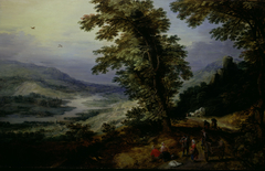 Mountain Road with Travelers by Joos de Momper the Younger