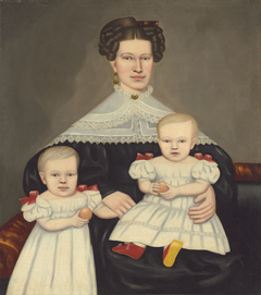 Mrs. Paul Smith Palmer and Her Twins by Erastus Salisbury Field
