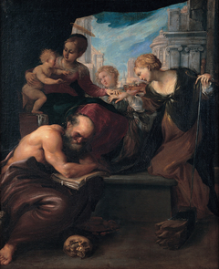 Mystic marriage of Saint Catherine by Pietro Faccini