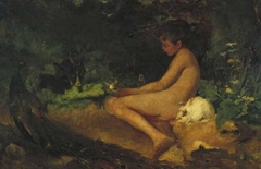 Naked Figure (Boy) in a Forest