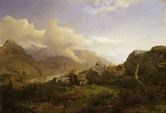 Norwegian Highlands by Hans Gude