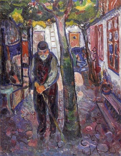 Old Man in Warnemünde by Edvard Munch