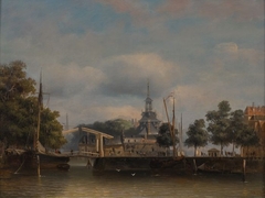 Ooster Oudehoofdpoort, gezicht vanaf de Wijnhaven (Punt) in de richting van de Oude Haven en Haringvliet by Frans Breuhaus de Groot