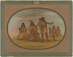 Osceola and Four Seminolee Indians by George Catlin