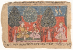 Page from a Dispersed Rasikapriya (Lover's Breviary) by Anonymous