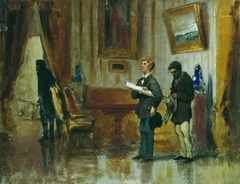 Painters in the Hall of a Rich Man by Fyodor Bronnikov