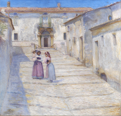 Palazzo Ferrante i Cività d'Antino by Henry Lørup