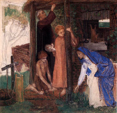 Passover in the Holy Family: Gathering Bitter Herbs by Dante Gabriel Rossetti