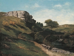 Paysage près de Maisières by Gustave Courbet