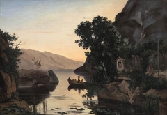 Paysage près de Riva sur le Lac de Garde by Jean-Baptiste-Camille Corot