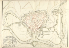 Plattegrond van Roermond, 1705 by Samuel Du Ry de Champdoré