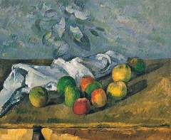 Pommes et serviette by Paul Cézanne