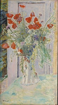 Poppies in a Vase by Pierre Bonnard