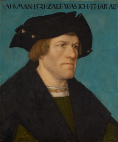 Portrait of a beardless man by Hans Maler zu Schwaz