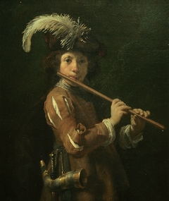 Portrait of a boy as a shepherd by Dirck van Santvoort