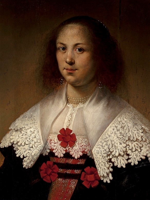Portrait of a lady in a lace collar