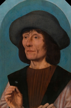 Portrait of a Man with a Pink