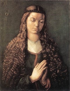 Portrait of a Young Fürleger with Loose Hair by Albrecht Dürer