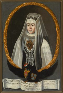 Portrait of Barbara Radziwiłł née Koła Wolska (?–1550), mother of queen Barbara Radziwiłł by Unknown Artist