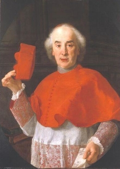 Portrait of cardinal Giovanni Giacomo Millo by Gaspare Traversi