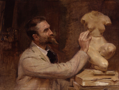 Portrait of (Edward) Onslow Ford in his Studio by John McLure Hamilton