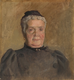 Portrait of Evelin Czóbel by László Mednyánszky